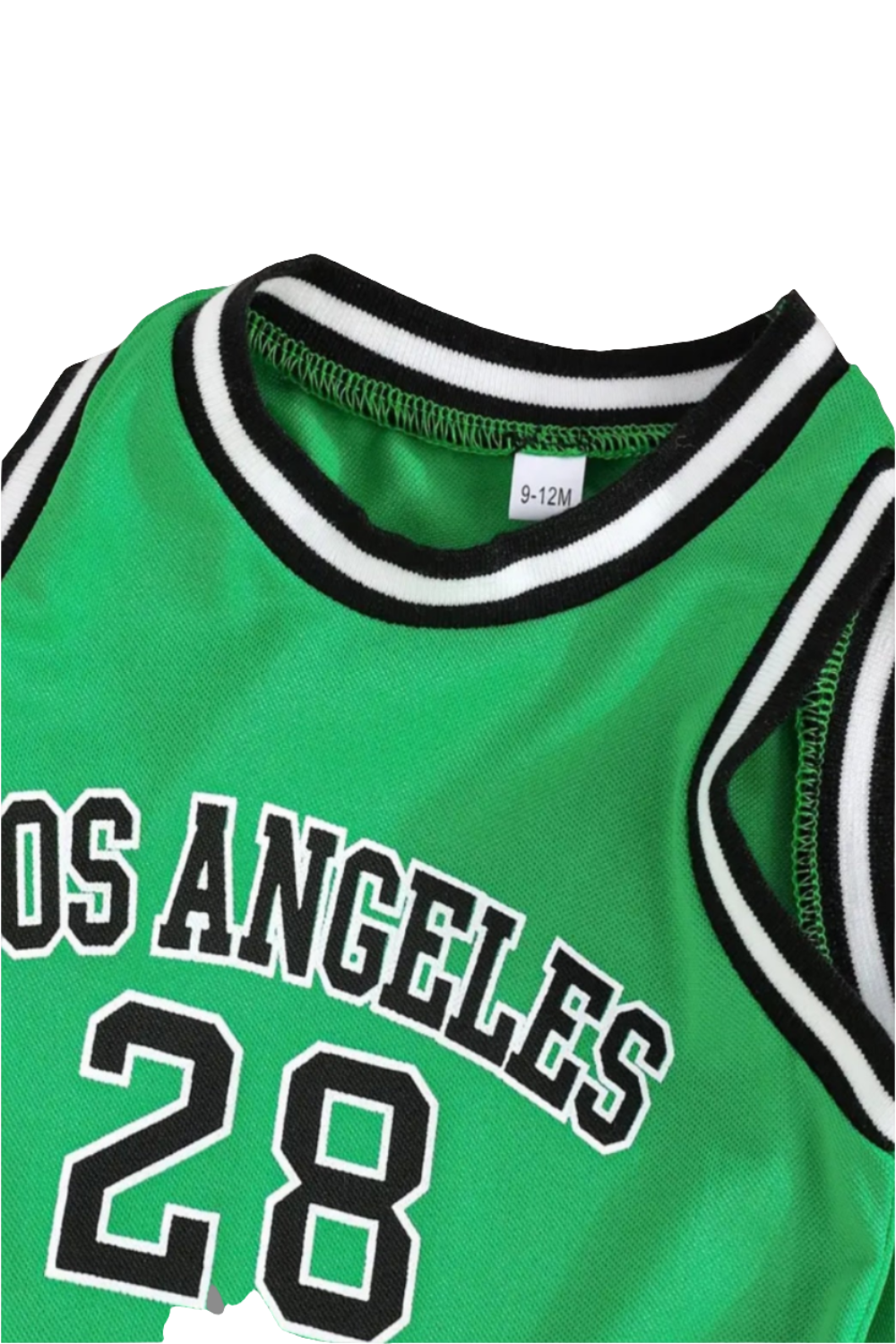 Basketball  Singlet met short "Los Angeles 28" groen
