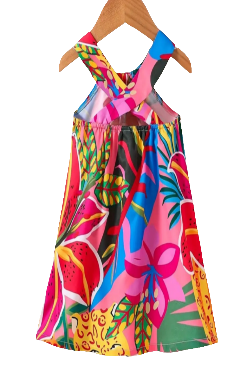 Jurkje met tropische print