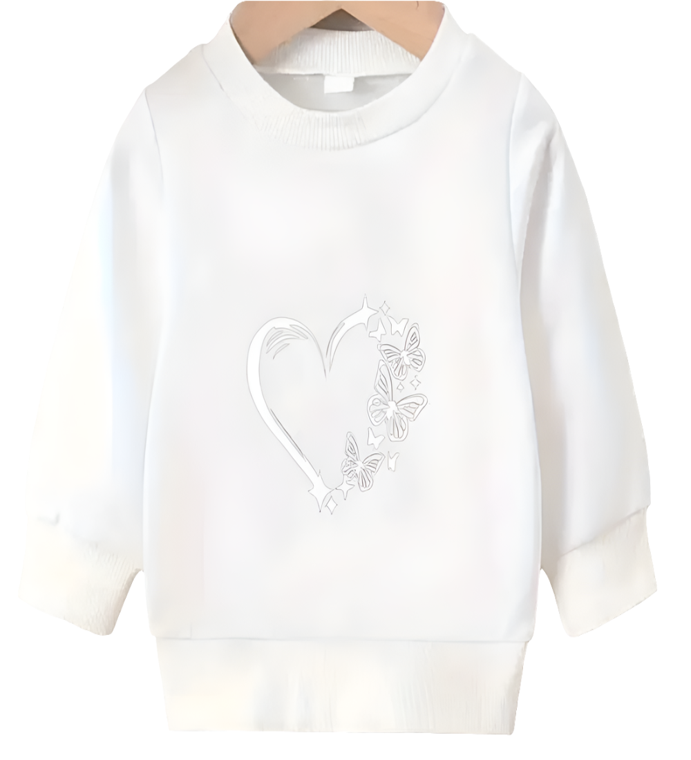 sweater wit met wit hart