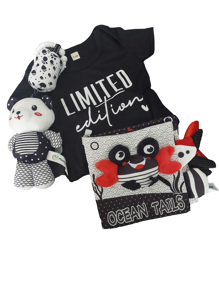 Babybucket pakket zwart / wit