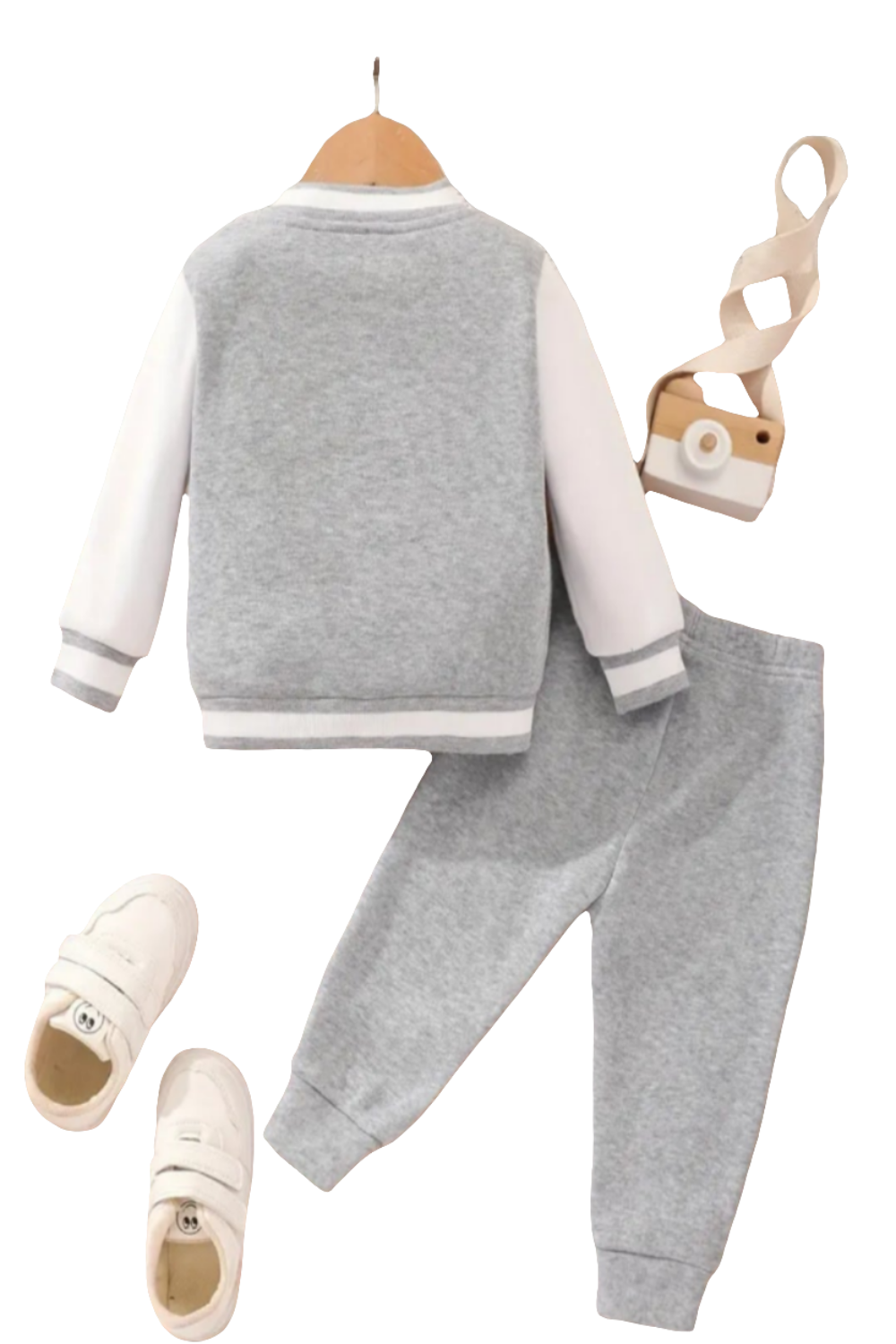 Baseball "B" grijs joggingpak