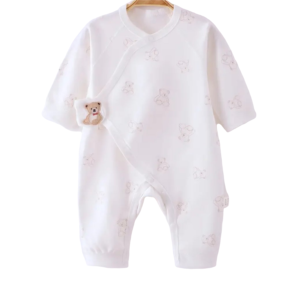 Katoenen boxpak met beertjes