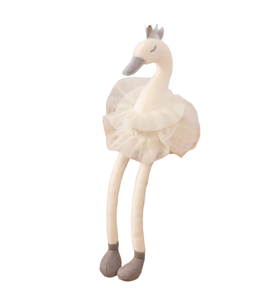 Knuffelzwaan 40 cm wit pluche