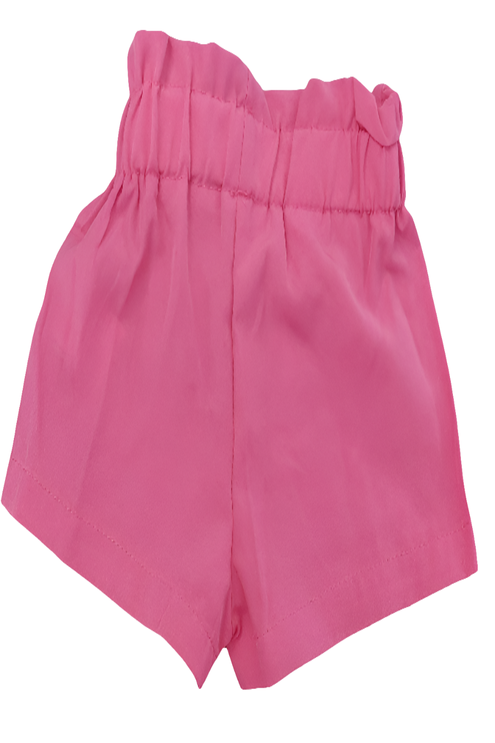 Short donkerroze met strik