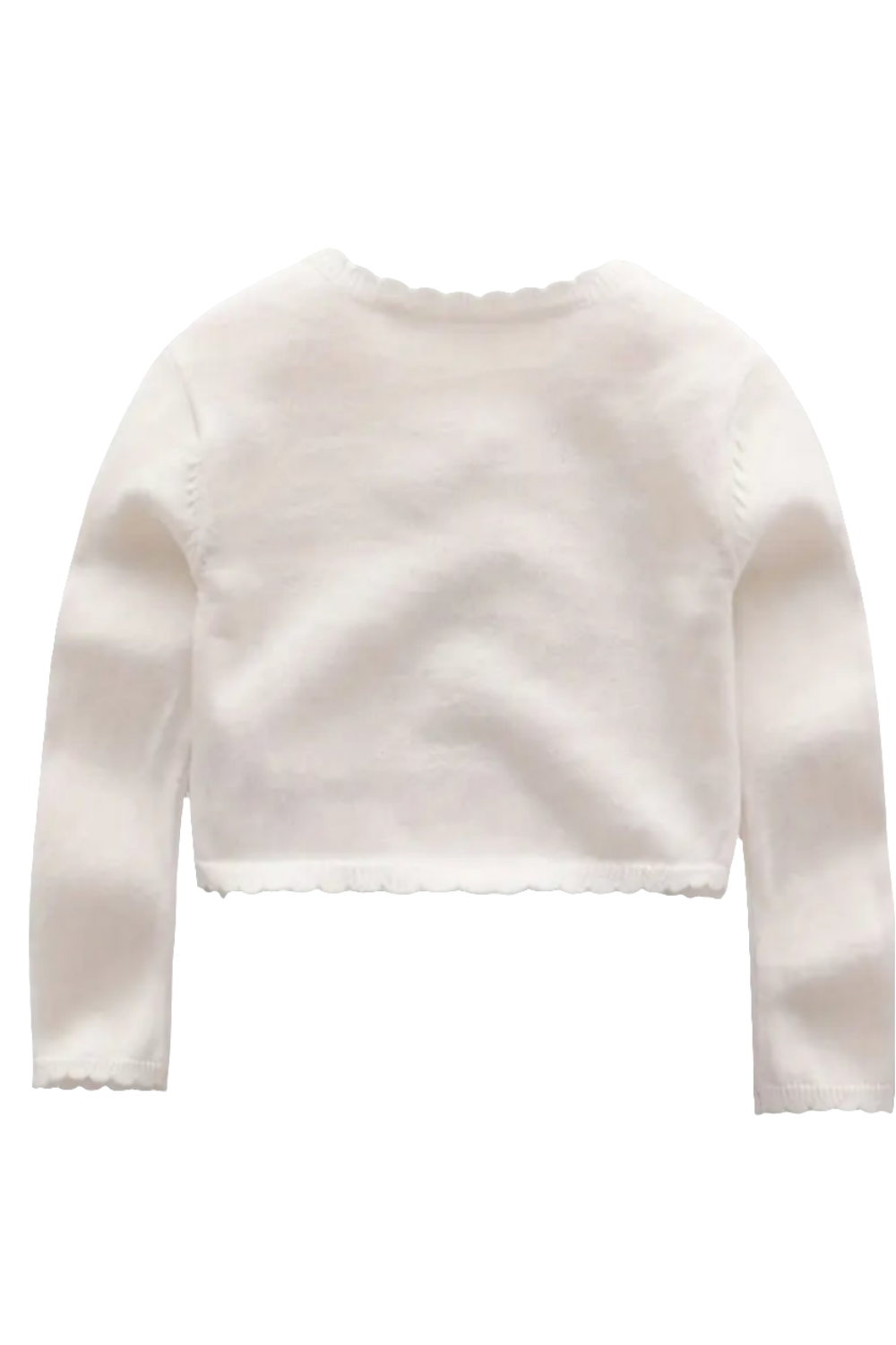 vestje wit boleromodel met geborduurde bloemetjes