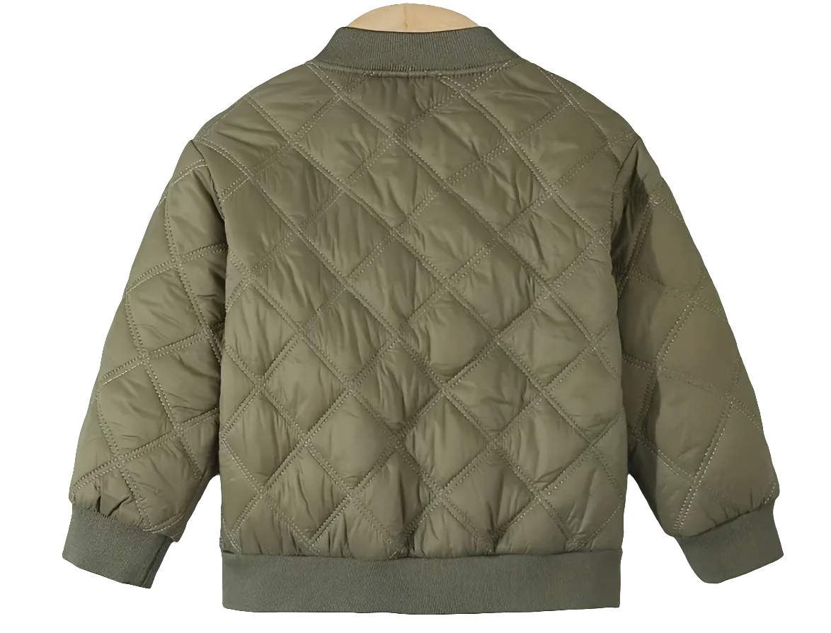 jack legergroen met kruisstiksel