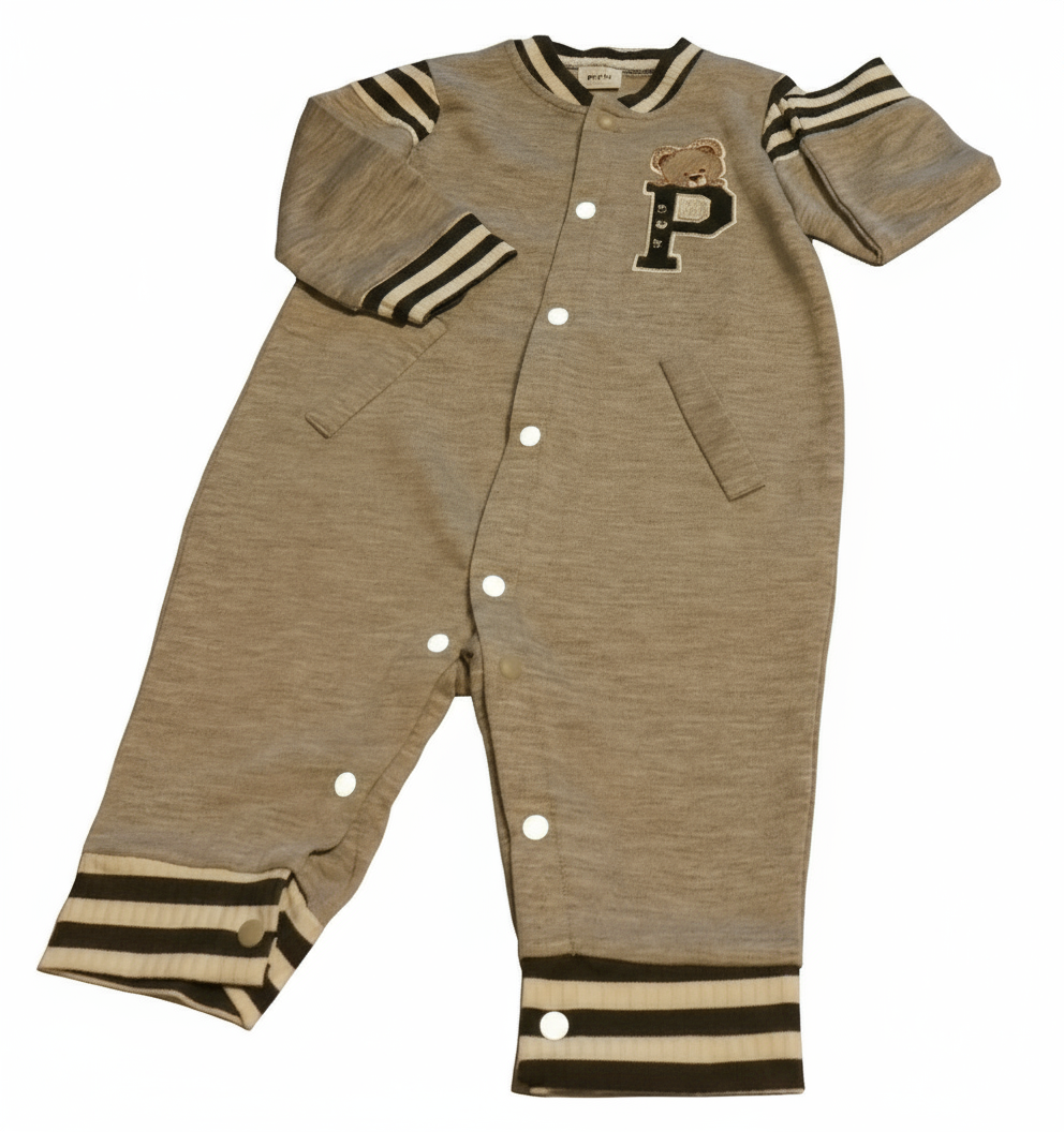 Baseball boxpak"P"  grijs