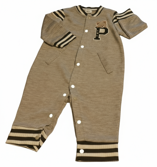 Baseball boxpak"P"  grijs