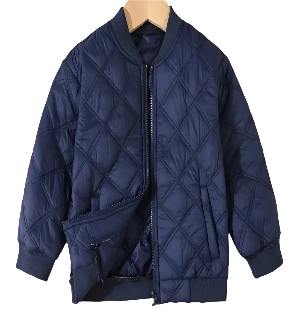 Jack marineblauw met blokstiksel