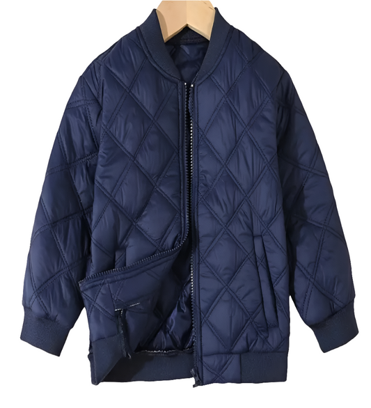 Jack marineblauw met blokstiksel