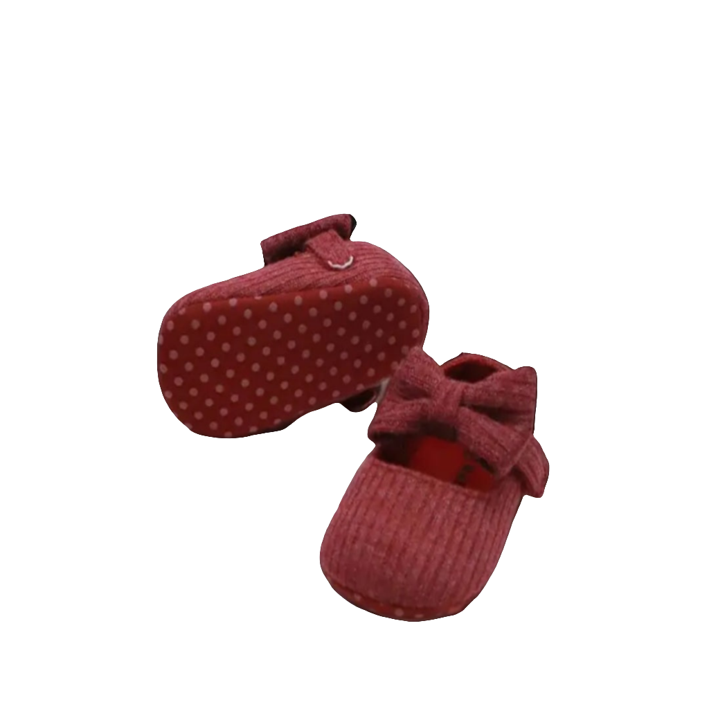 ballerina rood stof met strikje