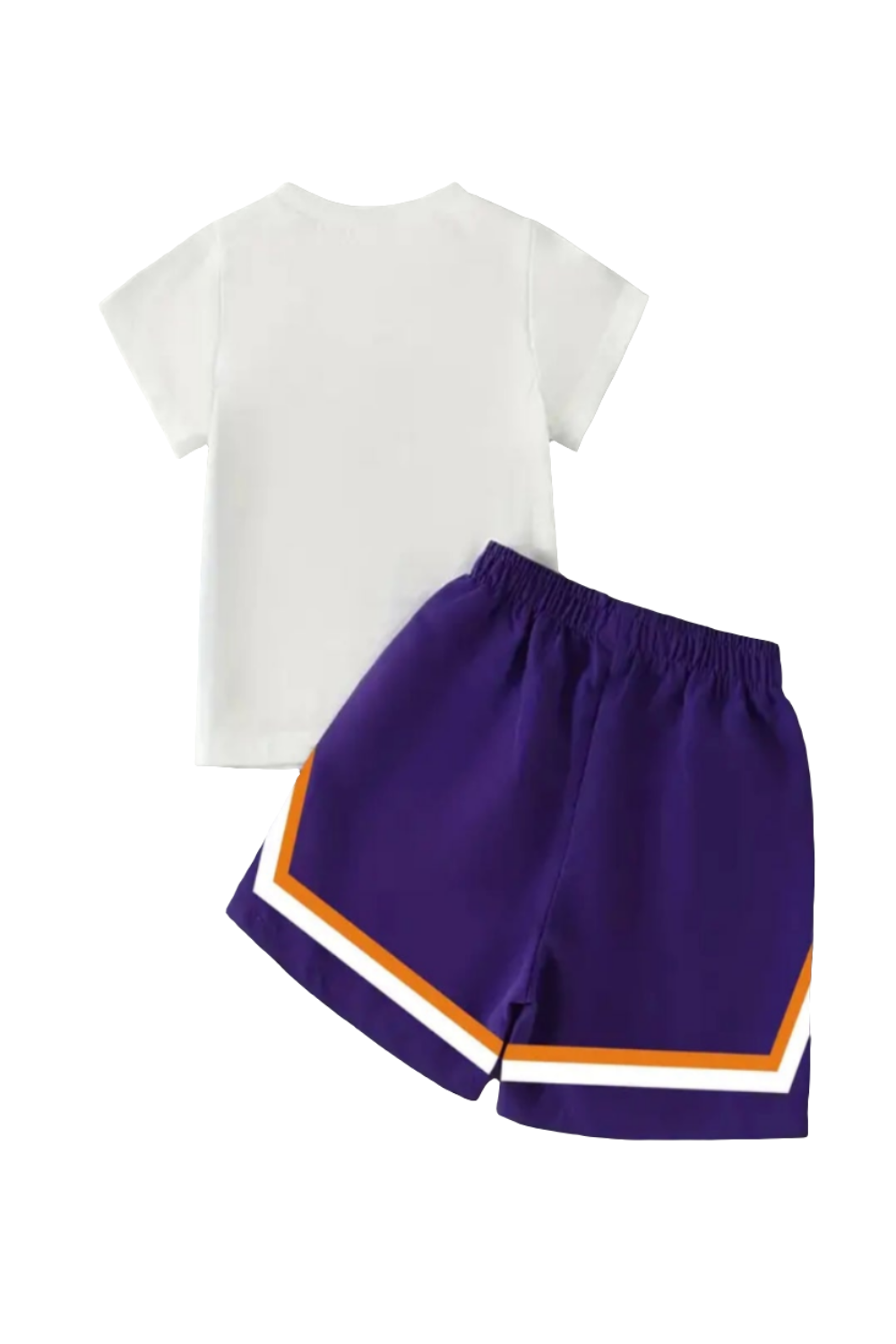 Basketball Shirt en short " HURRICANES" wit/paars