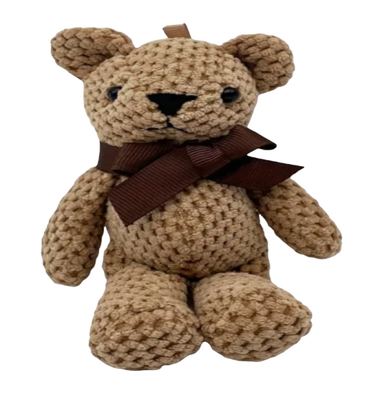 Handgemaakte witte of bruine beer 15 cm