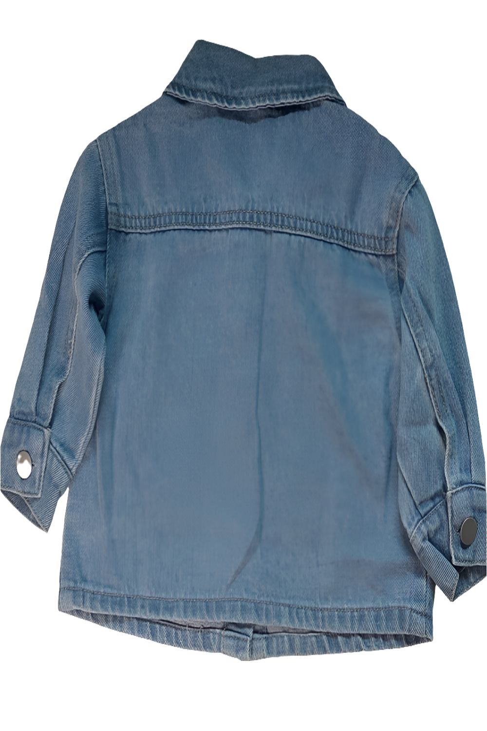 Denim jack met bloemetjes