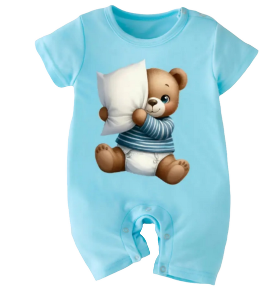 Boxpak blauw : Beertje met kussen