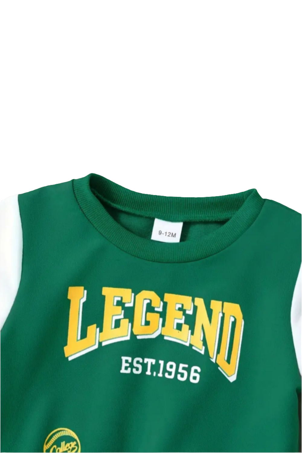 Baseball Joggingpak “ LEGEND"  groen/wit/geel