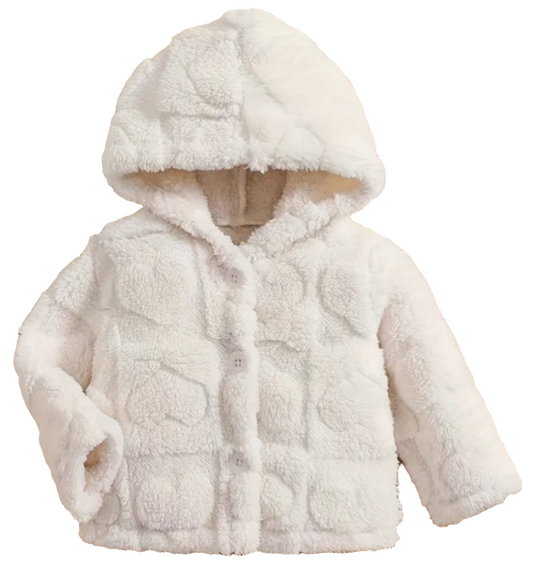 Jasje roomwit met capuchon