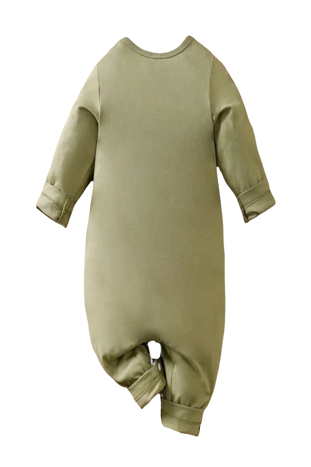 Boxpak katoen olijfgroen met jungleprint