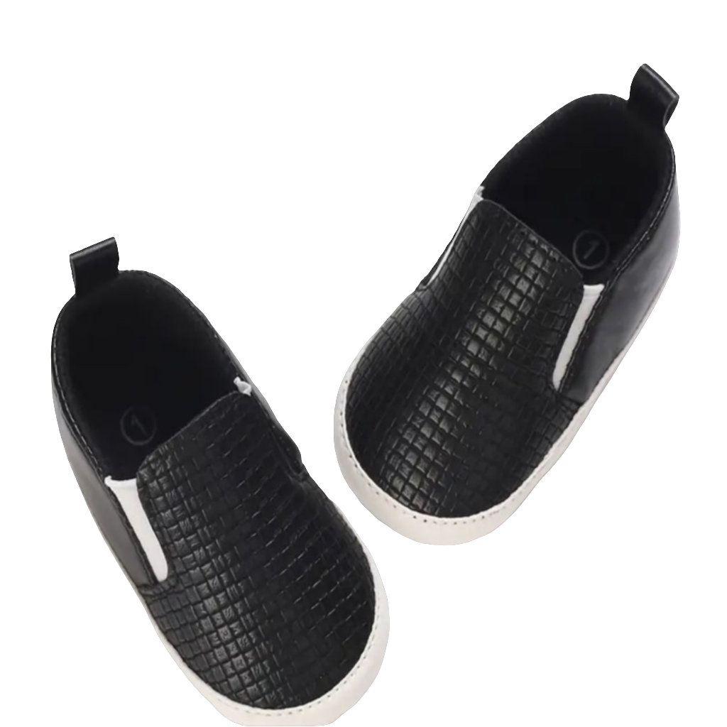 instapper zwart in pu leder