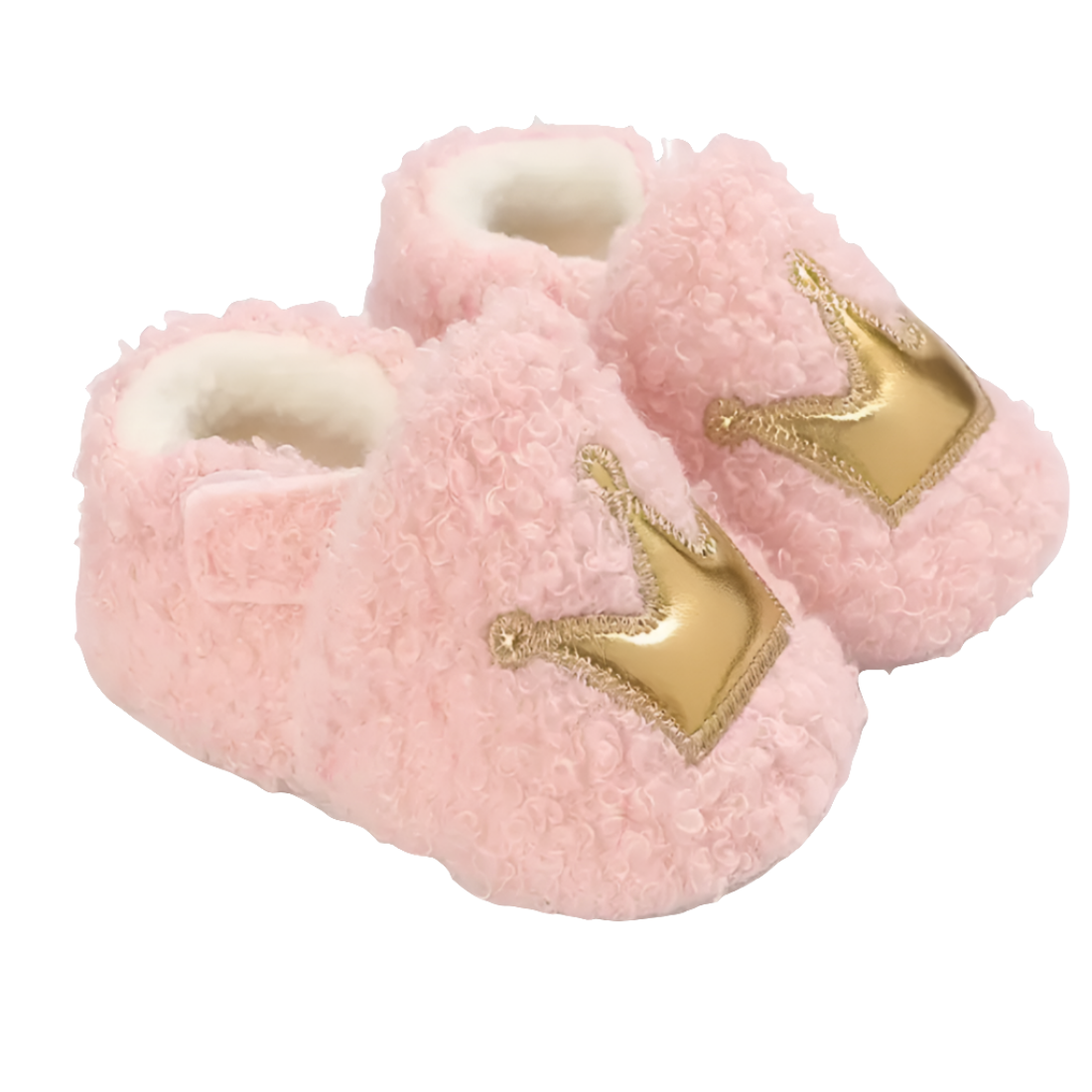 Sloffen met kroontje roze