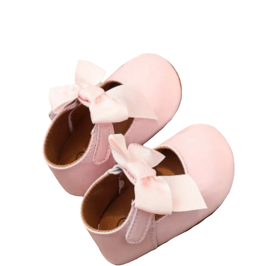 schoenen roze pu lak leer met strik