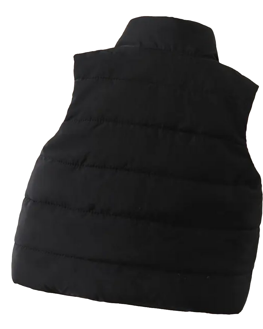 Bodywarmer in zwart/roze ( tweezijdig te gebruiken)