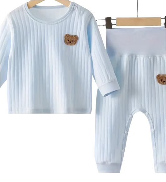 joggingpak blauw met beertjes