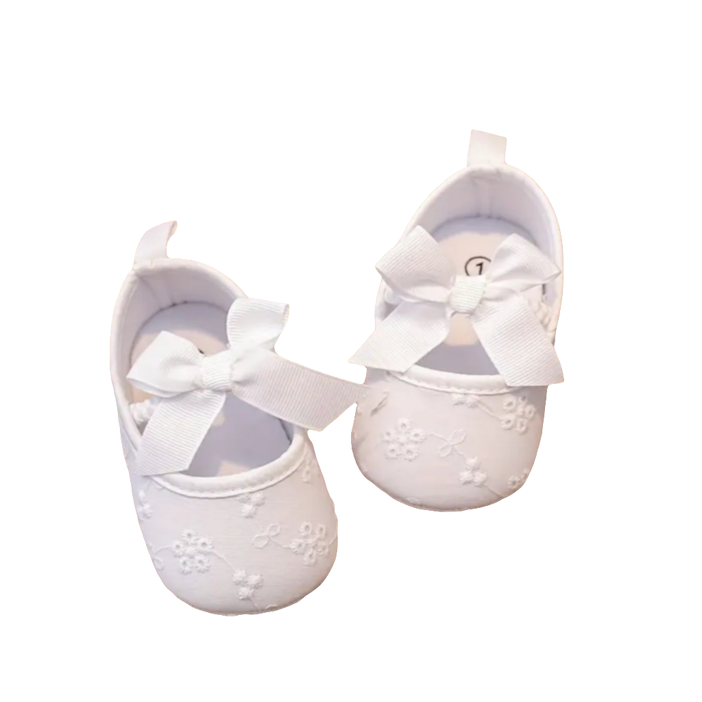 ballerina wit broderie stof met strik