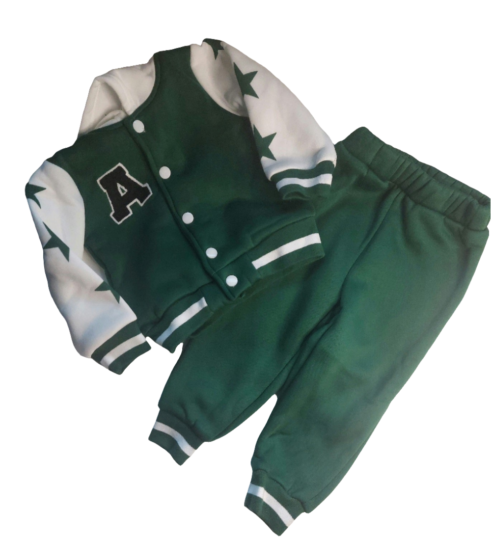 Baseball Joggingpak :"A" groen