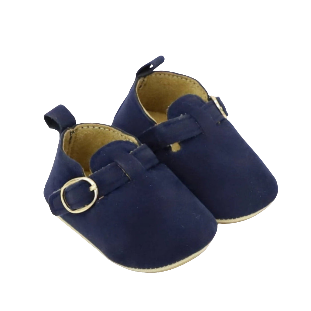 instapper marineblauw  suedesette