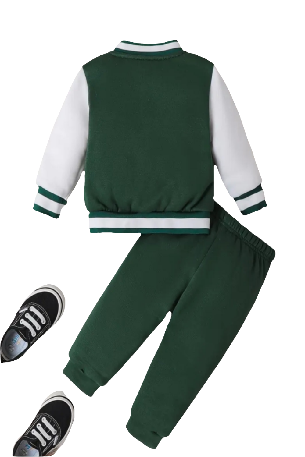 Baseball joggingpak  "B "groen met wit