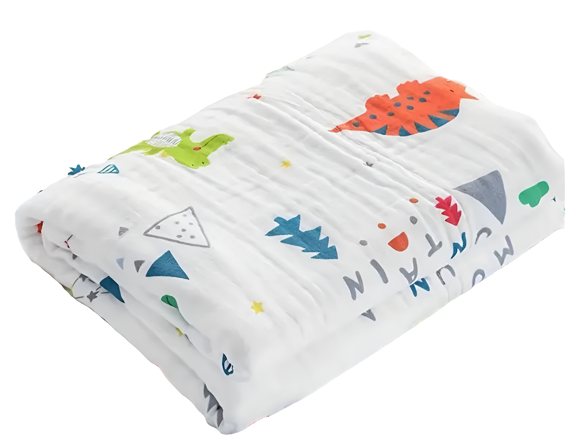 hydrofiele doek: walvis, dino, regenboog en aardbei