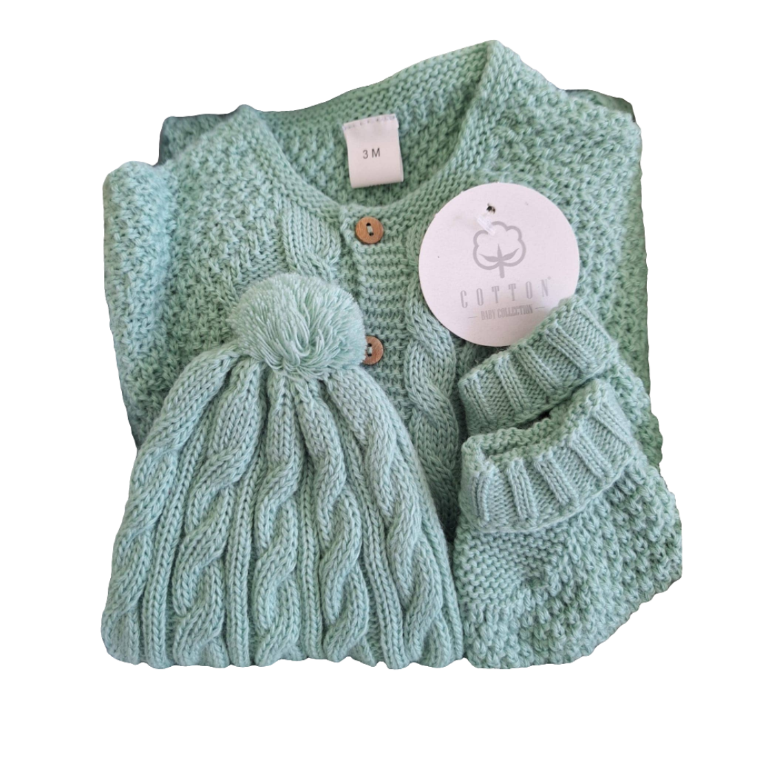 SET JUMPSUIT, MUTS EN SOKJES: Verde