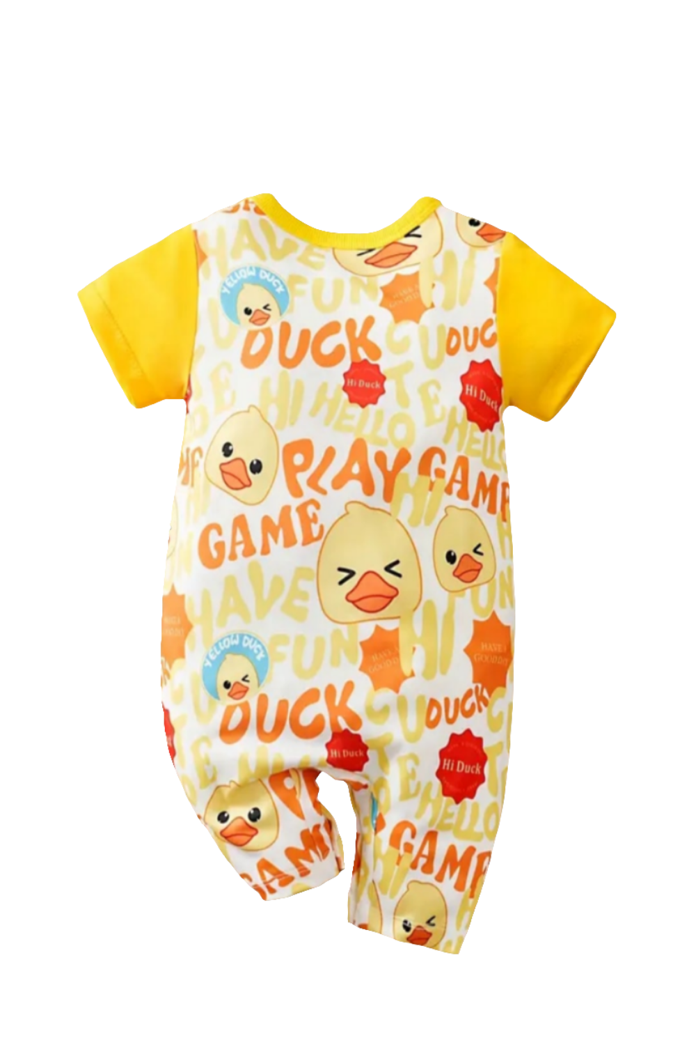 Boxpak geel met eendjes