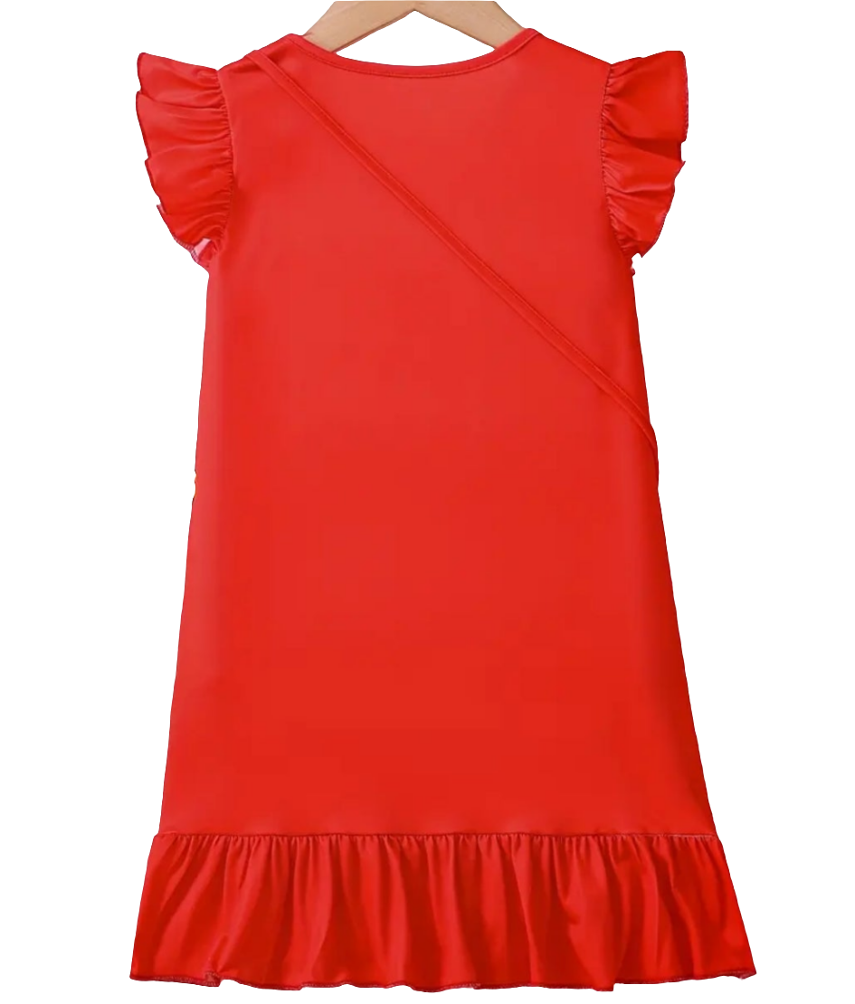 jurkje met tasje met giraffes