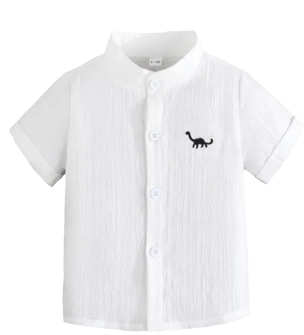 overhemd wit met korte mouw