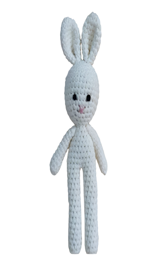 Konijntje wit handgemaakt