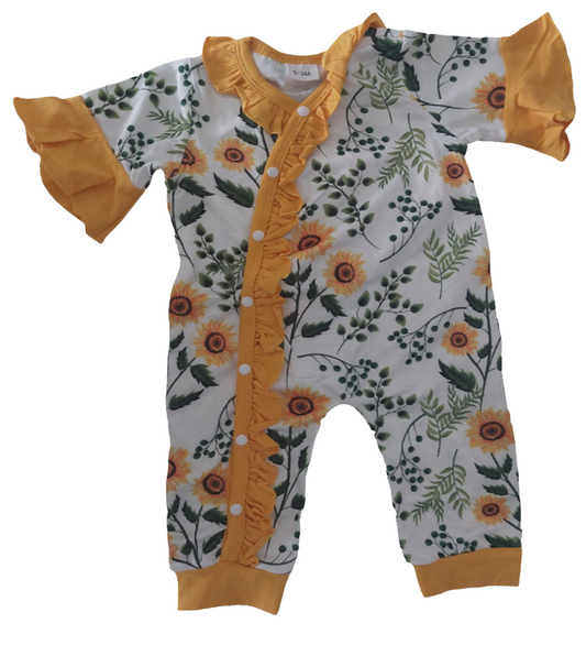 Boxpak met bloemetjes geel