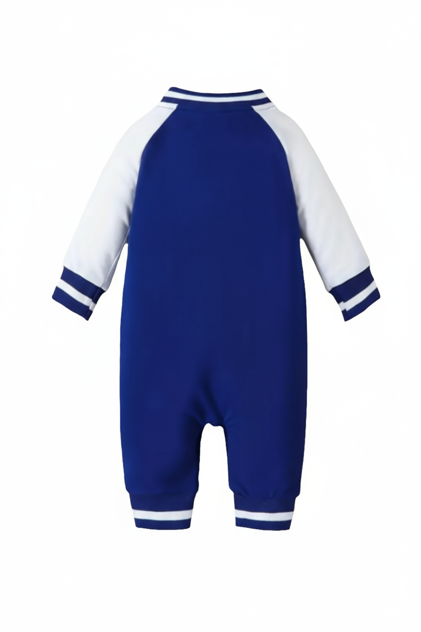 Baseball Jumpsuit "BABYBOY" blauw