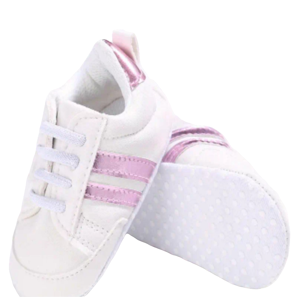 gymp wit met roze streep