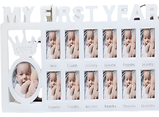 Fotolijst :Mijn eerste jaar (12 maanden foto en 1 jaar foto)