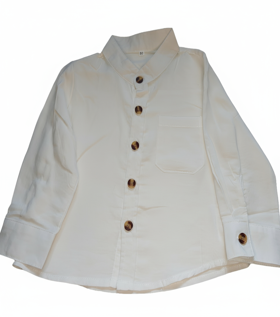 Katoenen overhemd wit