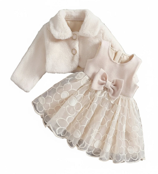 Kerstjurk met bijpassend jasje