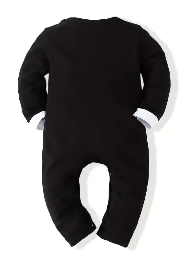 Boxpak "Mijn eerste smoking" zwart met rode vlinderdas