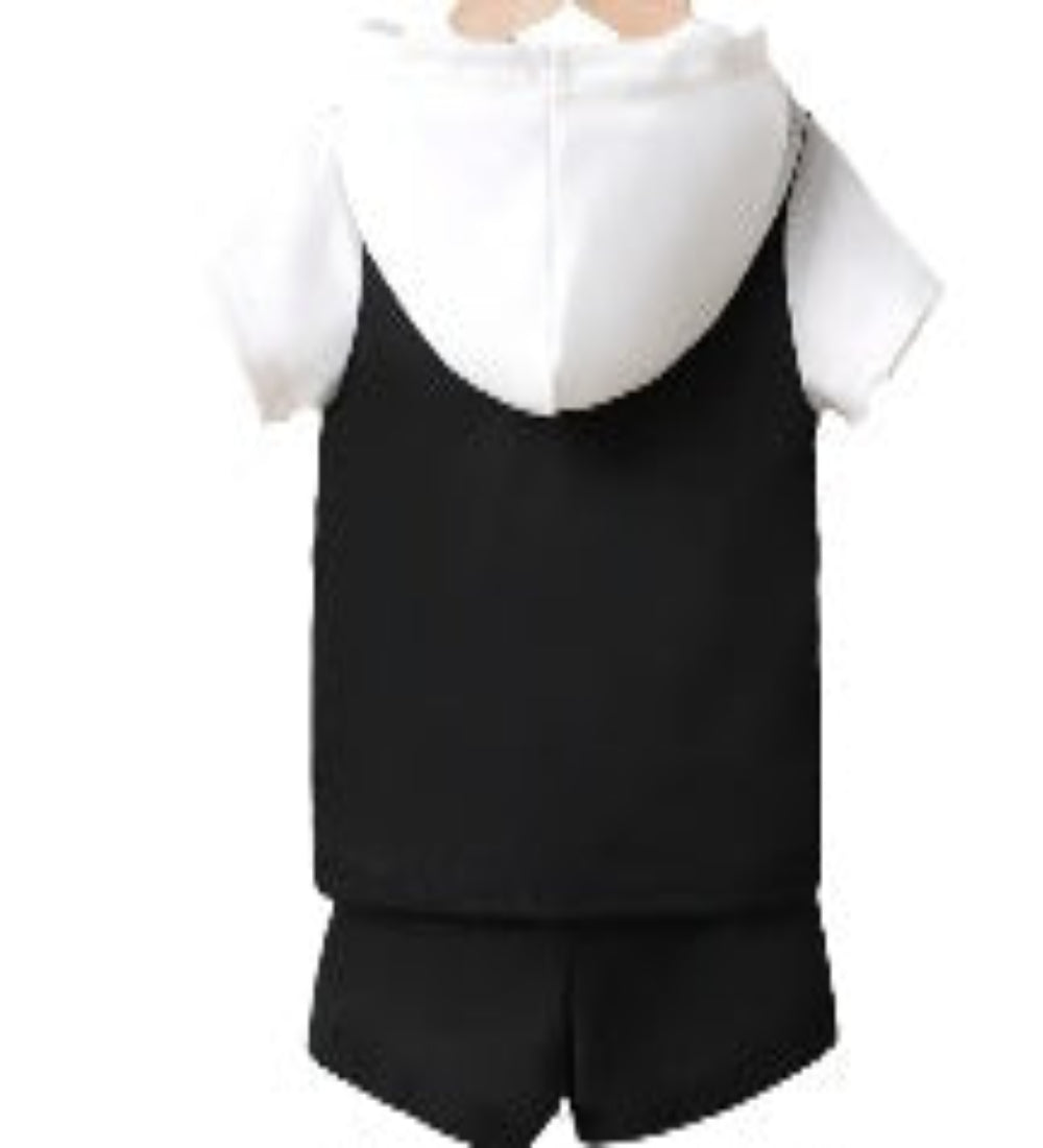 Baseball :shirt met capuchon en short van joggingstof