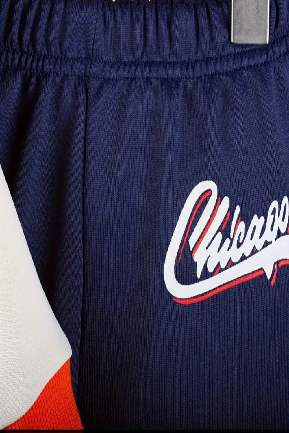 Baseball joggingpak “ CHICAGO” blauw/oranje