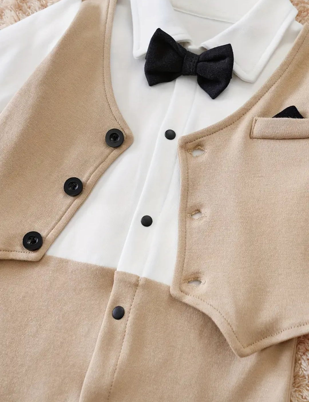 feestkleding jongen beige of marineblauw