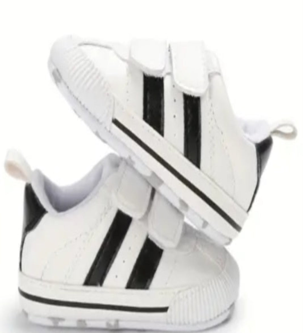 gymp wit met klittenband en zwarte of roze strepen