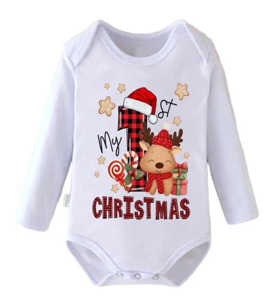 romper met lange mouwen wit