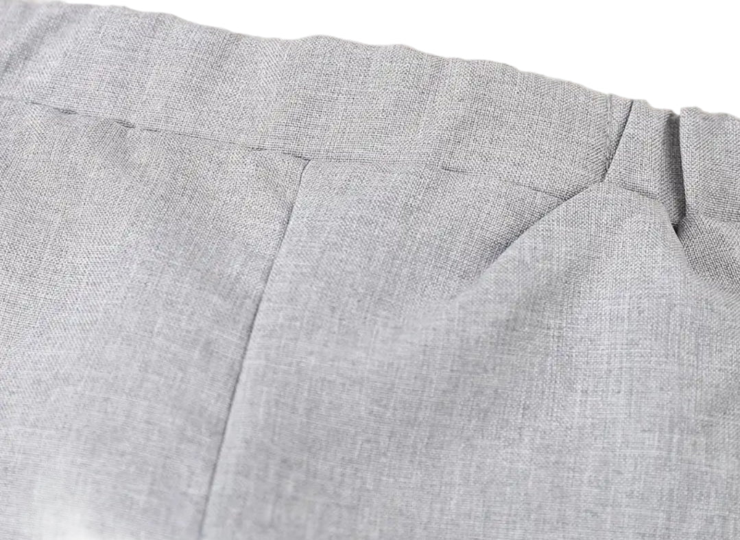 Kerstpak: kaki ,beige  of marineblauw gilet met pantalon en strik met overhemd